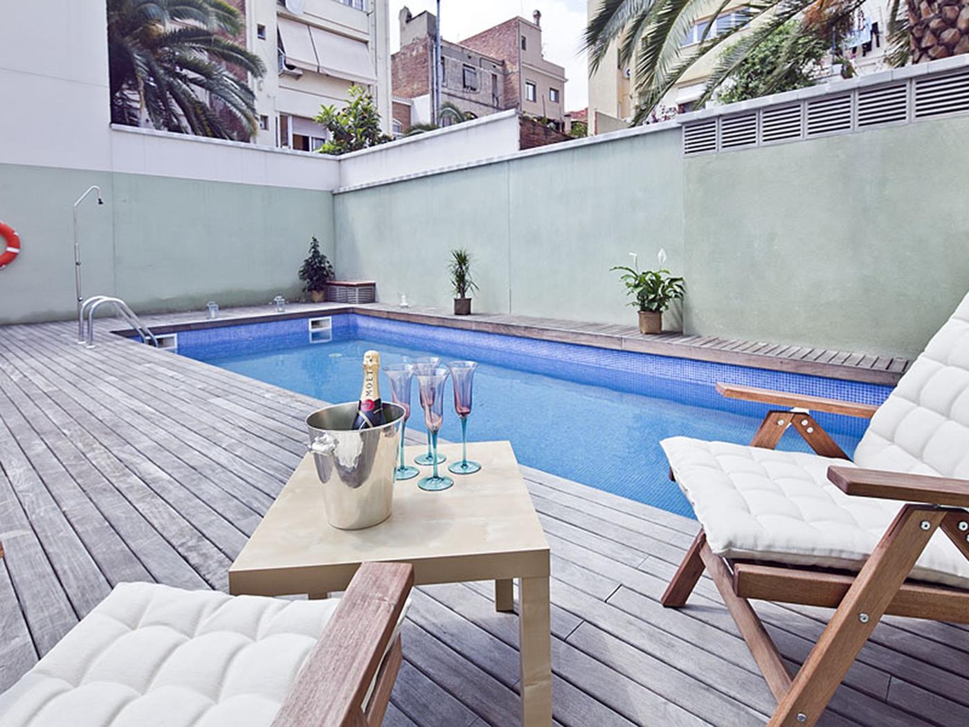 My Space Barcelona Private Terrace and Swimming Pool Apartment in Gràcia for 6 - My Space Barcelona Apartments